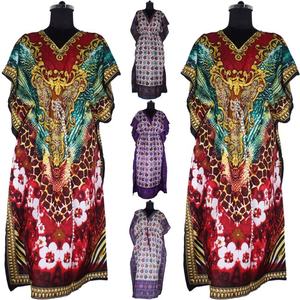 Venta al por mayor de moda vestido sin mangas musulmán Abaya árabe Kaftan largo bloque de mano impreso Kaftan hecho a mano caftán indio Abaya Kaftan - Product Image 1