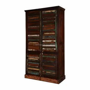 <b>Reclaimed</b> Wooden Almirah/Wardrobe Design for Home Furniture for Bedroom Use - Product Image 1