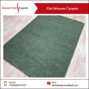 Tapis en coton brodé à la main de style moderne, tissage plat pour usage domestique, prix attractif, fabricant direct, exportateur en gros - Product Image 3