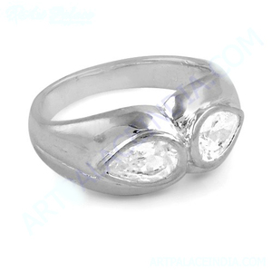 Elegant Sensational CZ Diamond Gemstone <b>Ring</b> 925 Silver <b>Ring</b> High Quality <b>Rings</b> Authentic Jewellery for Women and <b>Girls</b> - Product Image 1