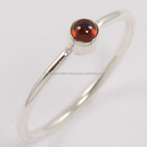 Bague en argent sterling massif 925 grenat naturel fait à la main, bijoux en gros au prix d'usine, bijoux en argent fin - Product Image 1