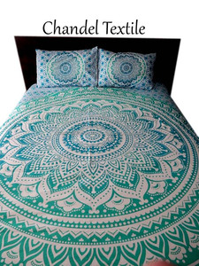 Bohemian Mandala In 100% Cotton 300TC Dùng Một Lần Tấm Phẳng Đặt Bộ Đồ Giường Nhà - Product Image 3