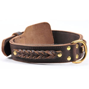 Collar de perro pesado de lujo-Ecológico Cierre de hebilla de cuero sostenible Diseño de encaje de cristal transparente para uso en exteriores Pago T/T - Product Image 2