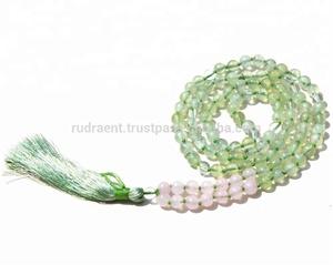 สร้อยคอมาลาลูกปัดสำหรับพระพุทธศาสนาแบบผูกปมยาวพร้อมหินธรรมชาติของขวัญสุดเพอร์เฟกต์สุดเพอร์เฟกต์ - Product Image 2