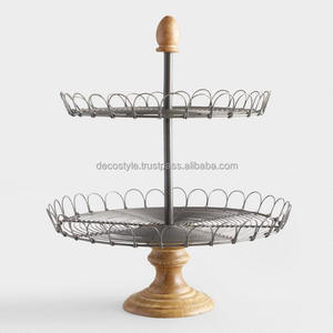 Plato de pastel galvanizado de 3 niveles para bandejas de servicio - Product Image 3
