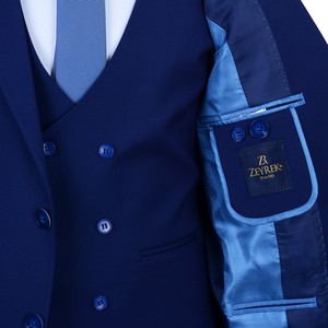 Venta al por mayor barato gran oferta nuevo turco de moda azul de alta calidad hombres traje de lujo Elite elegante estilo traje para hombres - Product Image 3