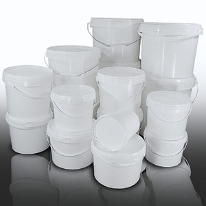 500ml 580ml 1L 1.2L 1.8L 2L 3L 3.75L 4L 5L 5.5L 9L 10L 18L Plastic Bucket with Handle and Lid