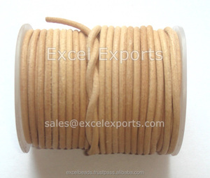 Cordons en cuir noir EXCEL EXPORTS 1.5mm tailles 2mm et 3mm lacets en cuir de qualité supérieure - Product Image 2