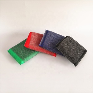 Benang Baja Tahan Karat Ditenun Menjadi Scrubber Poliester Espodilla Doble Uso Forma Esponja Acero Tahan Oksidasi - Product Image 6
