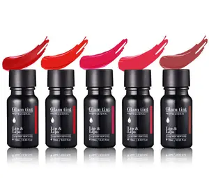 Coreano Private Label Organico Crema Finitura Opaca Bottiglia di Vetro MACQUEEN-Glam Lip & Labbra Balsamo Per Le Labbra Tinta (5 Colori) 10 ml