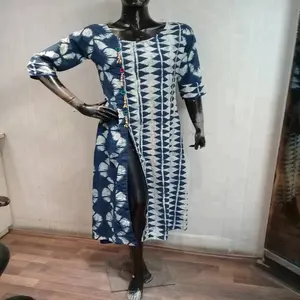 Telas de algodón de rayón indio para mujeres, tejido largo de la India, de bajo precio, estampado, kurtis, venta al por mayor