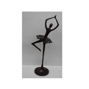 Venta caliente de aluminio fundido bailarina estatuilla con revestimiento en polvo decoración del hogar esculturas de Metal en precio al por mayor - Product Image 2