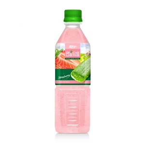 Botella de PET de 500ml de alta calidad, bebida de Aloe Vera Natural de Vietnam, puré suave con sabor dulce, agua procesada, jugo de frutas y verduras - Product Image 4