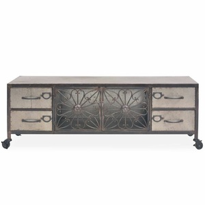 Mueble de TV Moderno de Diseño Personalizado en Madera con Cajones de Almacenamiento, Centro de Entretenimiento, Consola Multimedia para Sala de Estar, Mueble para el Hogar - Product Image 4