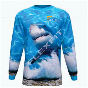 Camiseta de Pesca Transpirable de Alta Calidad al por Mayor, Talla Grande, con el Último Diseño, Impresión por Sublimación Personalizada, Unisex - Product Image 4