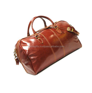 ADORA unisexe en cuir PU sac de sport week-end sac de voyage simple fermeture à glissière pliante - Product Image 1