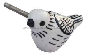 Achetez une poignée de porte en céramique en forme de citrouille, quincaillerie pour meubles, pour armoires, placards, cuisine, chambre à coucher, utilisation pour tiroirs - Product Image 5