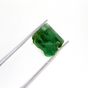 พลอยมรกตโคลอมเบียดิบ รูปทรงอิสระ 7x6 มม. 3.05 กะรัต อัญมณีธรรมชาติสำหรับทำเครื่องประดับ IG9937 - Product Image 1