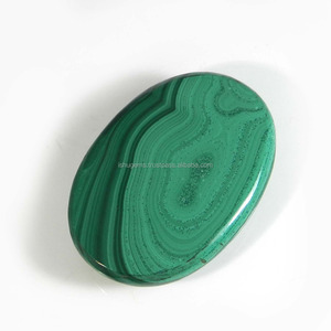 มาลาไคต์สีเขียวธรรมชาติ 40x28 มม. รูปไข่ คาโบชอง 116.65 กะรัต พลอยหลวมสำหรับทำเครื่องประดับ - Product Image 3