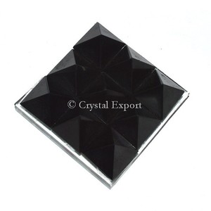 Top Exporter Agate Lemurian 9 Pyramids Charging Plate - Product Image 1