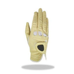 Durabillity Guante de golf amarillo claro de cuero completo Accesorio elegante - Product Image 1