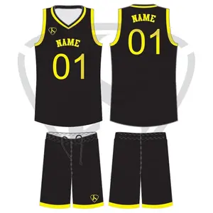 Benutzer definierte Basketball Wear Basketball Uniformen für Männer Voll sublimierte Basketball Uniform Jersey nach Maß Minimum 10 Sätze