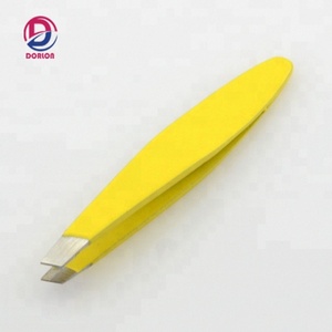 Pince à épiler inclinée pour sourcils, mini applicateur de sourcils, logo personnalisé, acier inoxydable, écologique, durable pour les sourcils - Product Image 6