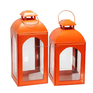 <b>Candle</b> Holder <b>Lantern</b> for Home Decor / Christmas Lighting Decoration Item / Iron and Glass <b>Lantern</b> GD-1997 - Product Image 1