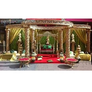 Mandap de mariage de style temple sri-lankais, luxueux, blanc, pour scène de mariage, le meilleur Mandap d'Australie - Product Image 6
