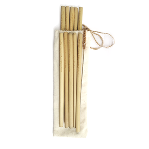 Pailles à boire en fibre de bambou Accessoires de bar réutilisables 12mm Logo imprimé pour voyage et boissons - Product Image 1