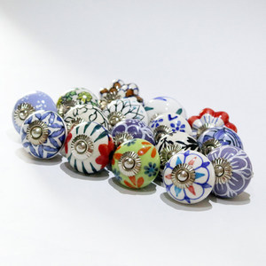 Các loại đầy màu sắc gốm ngăn kéo cửa xử lý núm nội thất tủ - Product Image 5