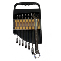 Llaves de Trinquete de Doble Extremo Cromadas de Aleación, Métricas, para Reparación de Automóviles, Herramienta de Bricolaje, Personalizables, con Soporte OEM, Certificación DIN