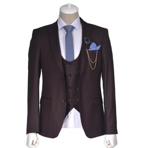 Hot Sale Custom Made First Class <b>Viscose</b> And <b>Polyester</b> <b>Fabric</b> Men First Class Luxury Elite Elegant Men Suit - Product Image 1