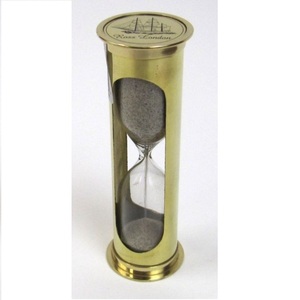 Minuteur de table rond en laiton plaqué or poli, thème Amour, pour Noël - Product Image 1