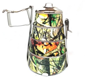 KING Boîte tiffin durable en acier inoxydable Boîte tiffin couleur spray Récipient à soupe en acier Boîte à lunch à isolation alimentaire - Product Image 4