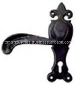 Manija de puerta con cerradura de Palanca Negra de OMG Industries - Product Image 2