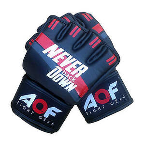Gants de boxe MMA professionnels récents, logo personnalisé, cuir véritable, 8oz-18oz, moulage en latex de 12 mm, fermeture à crochets et boucles, noir rouge - Product Image 1