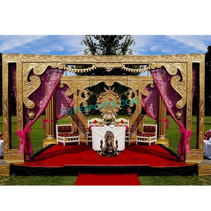 บอลลีวูดแบบเปิดออกแบบล่าสุดตกแต่งงานแต่งงานของชาวอินเดียใต้นิยมตกแต่งงานแต่งงานสไตล์ USA - Product Image 1