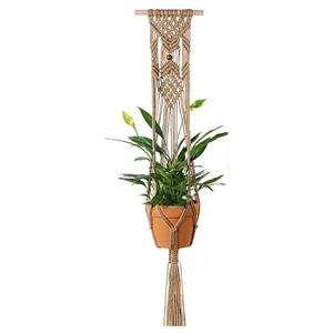Decoración Bohemia sostenible Colgador de plantas de macramé barato Soporte para macetas Soporte para plantas para decoración del hogar a precio barato - Product Image 6