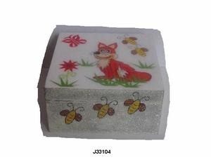 Boîte carrée en bois imprimée de conception de renard et d'arbre de haute qualité disponible dans toutes les tailles boîte à bijoux en MDF imprimée filles et femmes cadeau - Product Image 3