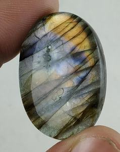 Cabujón de labradorita de Fuego Azul Natural, piedra preciosa suelta hecha a mano en forma ovalada, corte de estilo de colección para piedra de joyería - Product Image 4