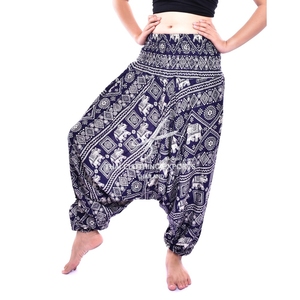Pantalones Harem Boho bajo corte pantalones & pantalones mono Bohemain estilo - Product Image 5