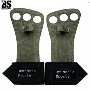 มือจับยกน้ำหนักแบบกำหนดเองได้,อุปกรณ์ออกกำลังกายทำจากหนังมือจับปรับแต่งโลโก้ได้ - Product Image 3