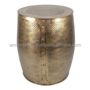 Table de ferme en métal Vente en gros Mobilier design Aluminium Métal Ottoman Tabouret et table décorative - Product Image 6