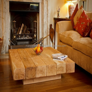 Table basse en bois de manguier massif de style moderne très demandée pour les repas en plein air Parc Hôtel Hall Home Bar Utilisation Cadre plié Design - Product Image 1