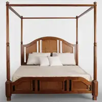 Wooden Bedroom Furniture, Carved Headboard, Canopy Bed
