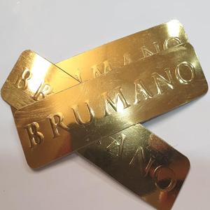 สติกเกอร์พีวีซีไวนิลลายนูนที่มีคุณภาพสติกเกอร์โครเมี่ยมสีทองกันน้ำสำหรับบรรจุภัณฑ์ปิดผนึกหรือใช้กับกรอบรูปเทียน - Product Image 2