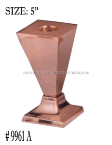 Portavelas de Metal de alta calidad para decoración de mesa de boda, portavelas de pilar de latón de Metal hecho a mano/portavelas de latón - Product Image 5