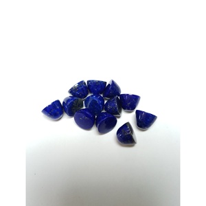 Piedra preciosa suelta de lapislázuli de bala de cabujón de 8,5mm - Product Image 3