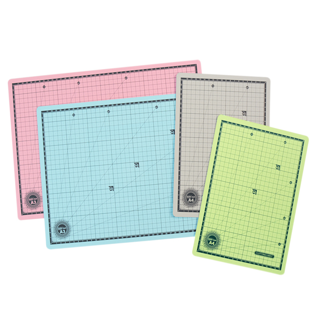 A4 Cutting Mat A4 Cutting Mat 30X22cm Thickness 1.6mm 3 Layers Double Sided ECO Self Healing Flexible Plastic Clear Cutting Mat